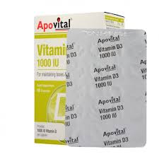 قرص ویتامین د3 1000 آپوویتال 